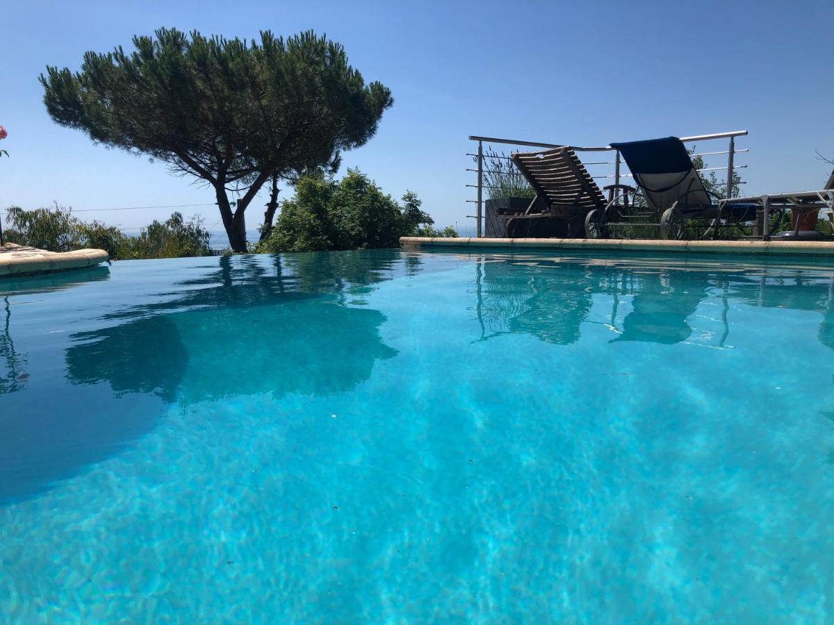 "Aux Balcons Du Riou" Avec Vue Mer 180 Degres Vence Dış mekan fotoğraf