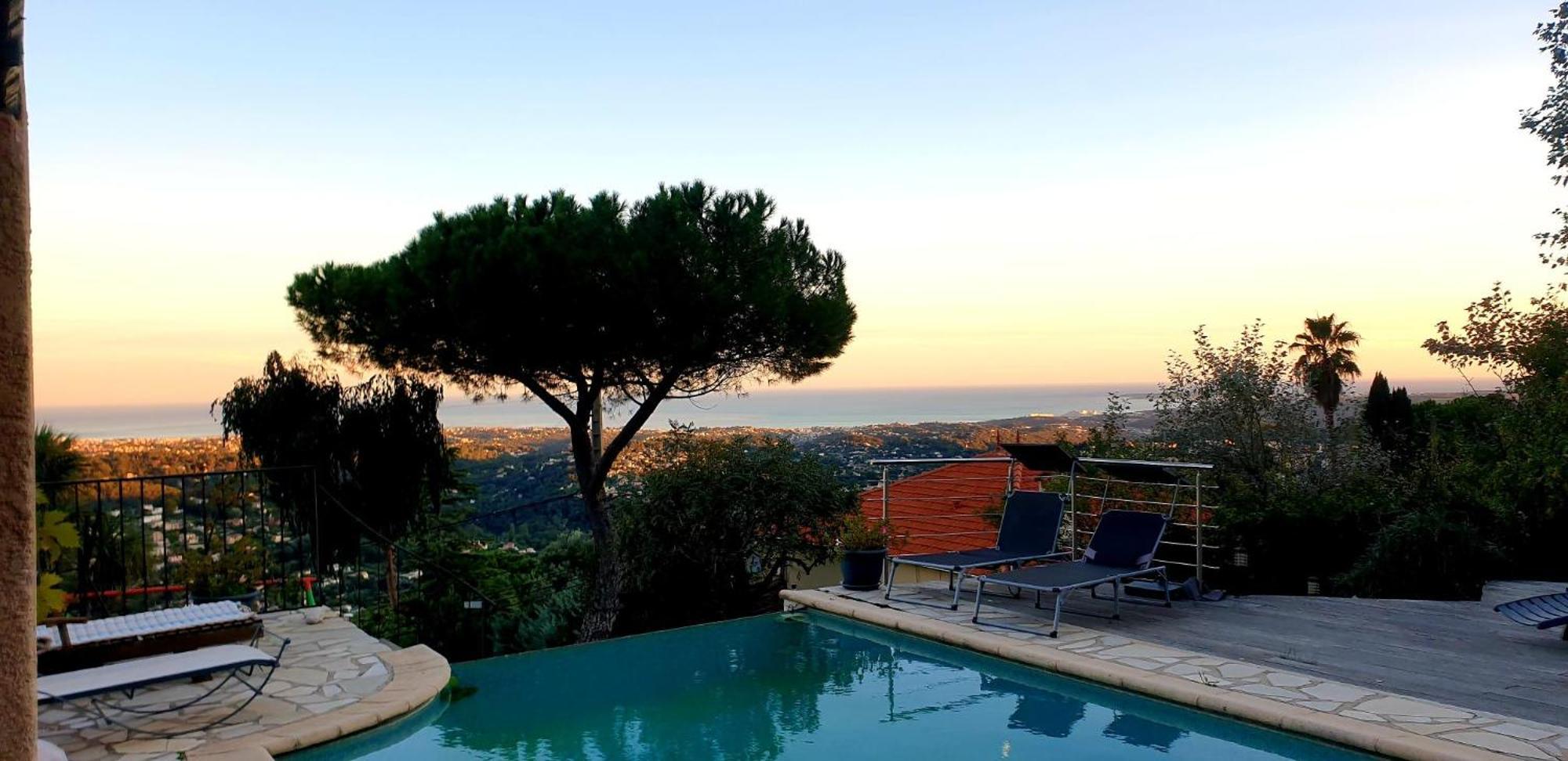 "Aux Balcons Du Riou" Avec Vue Mer 180 Degres Vence Dış mekan fotoğraf
